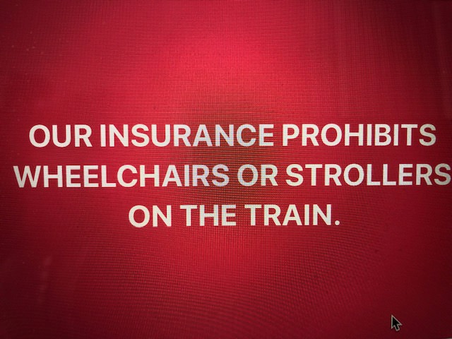 No Wheelchair on Train