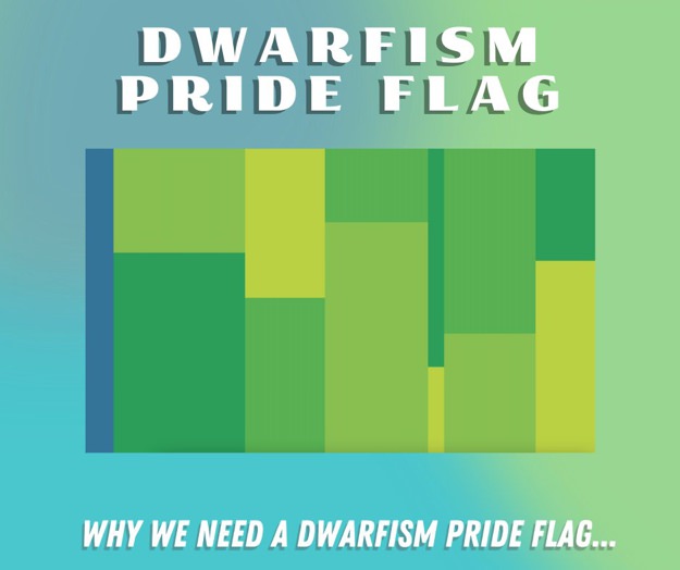 Pride flag dwarfism